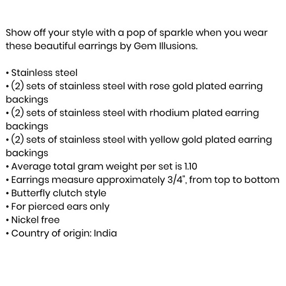 Earrings backs NWT - Picture 5 of 5